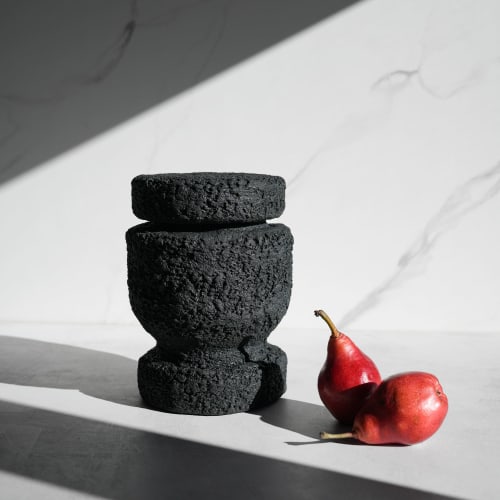 Closed Form Concrete Sculpture "Carbon #001" | Sculptures by Carolyn Powers Designs