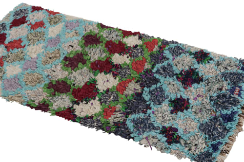 Vintage Azilal Moroccan Rug with Polychromatic Patterns | Area Rug in Rugs by Rug and Kilim