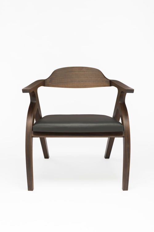Oil Finish Walnut Lounge Chair By Joseph C Furniture Seen At