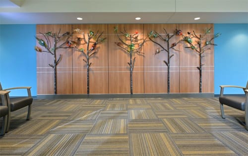 "Healing Forest" | Public Sculptures by Chris Nordin Studios | U Of M 23 Hour Hospital in Brighton