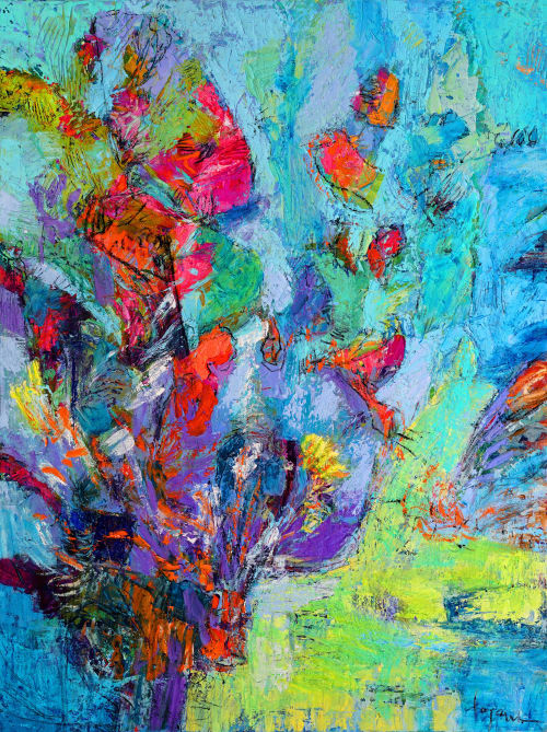 Butterfly Release #35 | Oil And Acrylic Painting in Paintings by Dorothy Fagan Fine Art: Joy's Garden