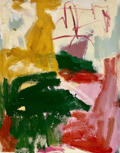 "What if it's not that hard?" / 24x30 Original Abstract | Oil And Acrylic Painting in Paintings by Jill Johnson