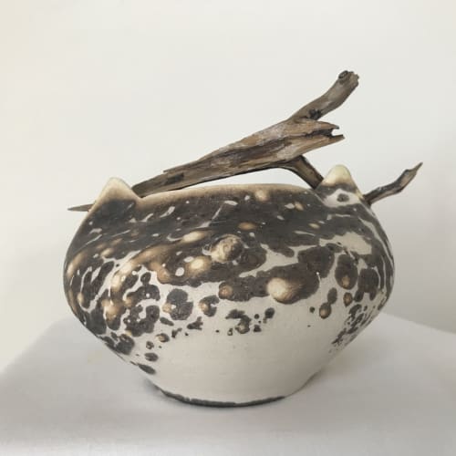 Obvara Jar With riftwoodD | Vases & Vessels by Helene Fleury