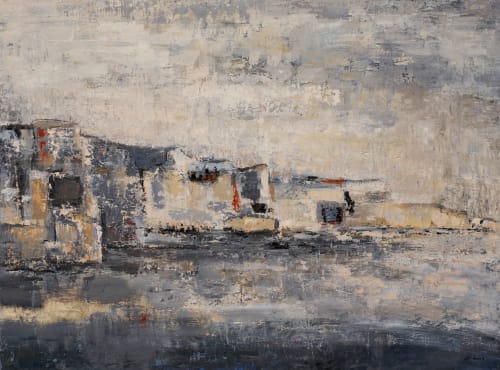 Les Falaises Grises / Free Fales | Oil And Acrylic Painting in Paintings by Sophie DUMONT.