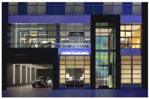 Cityscape Sprawl # 1 | Prints by Dennis Ekstedt | Kimpton Hotel Wilshire in Los Angeles
