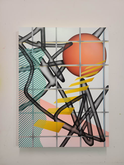 Untitled Brush Stroke Composition | Paintings by Sam Wood Wilson