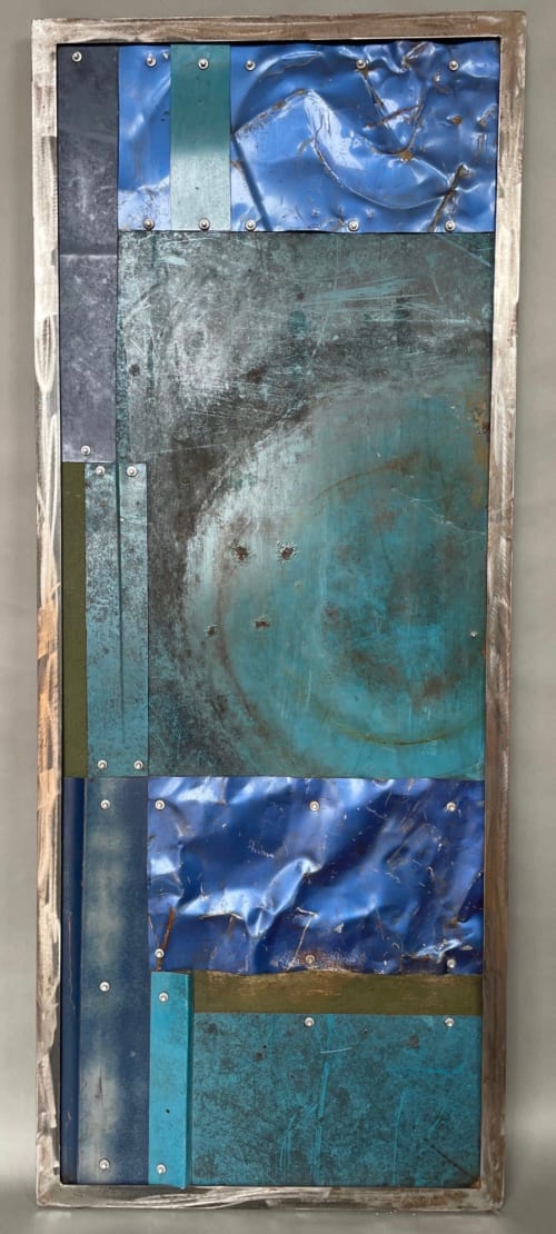 Transfigure #2 Blue (wall hanging) | Wall Hangings by GREG MUELLER