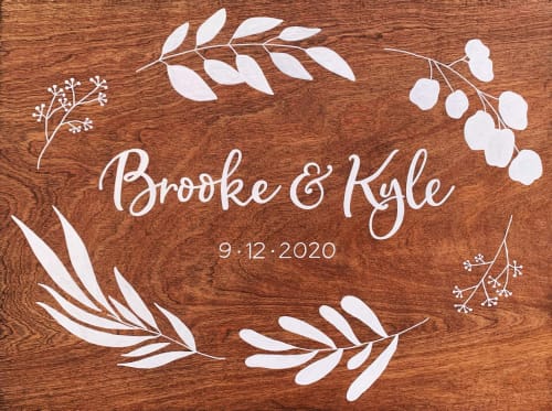 Wedding Signage | Signage by Two Brushes