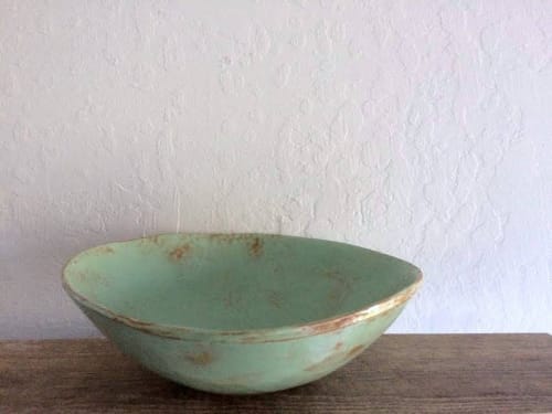 Turquoise Salad/Serving Bowl | Tableware by Linda Peterson | Mud 'n Biscuits Ceramics