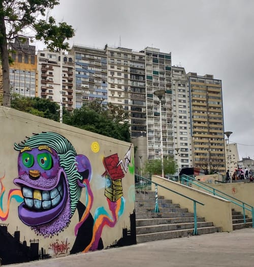 Praça Roosevelt Mural | Street Murals by Léo Araújo