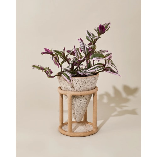 Reservoir Table Planter, Speckled White | Vases & Vessels by SIN