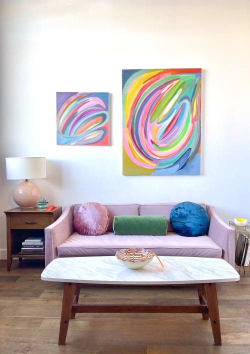 Reflection & Movement II | Oil And Acrylic Painting in Paintings by Caroline Geys