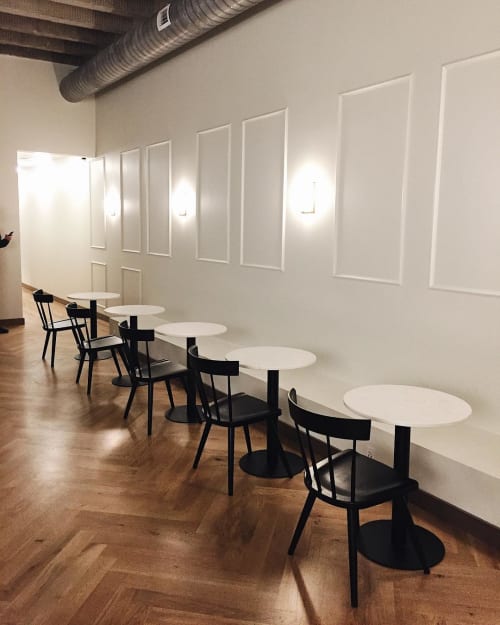 Round Tables | Tables by Howard Built | Neckar Coffee in Boise