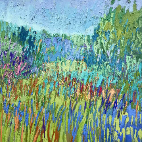 Color Field #61 | Paintings by Jane Schmidt ArtWorks | Riverview Station in Asheville