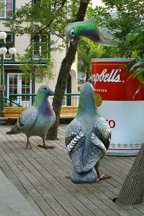 L'ODYSSÉE | Public Sculptures by COOKE-SASSEVILLE | Petit-Champlain in Quebec City