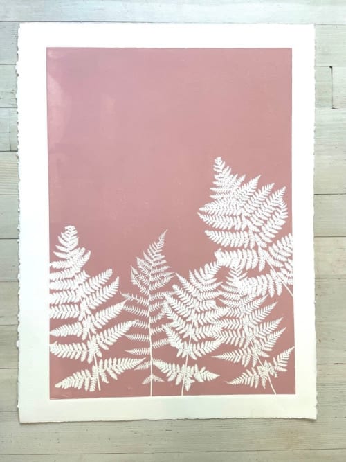 Wild Ferns Botanical Monoprint | Prints by Erik Linton