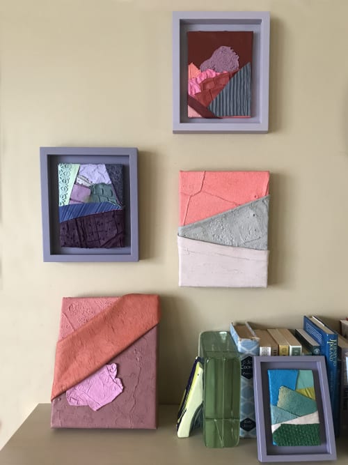 Dissociation 67 (Framed by artist) Textured Acrylic Painting | Paintings by Helena Parriott