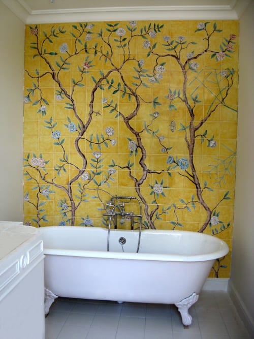 Chinoiserie tiles | Tiles by Reptile Tiles