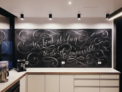 Impossible Chalk Lettering | Murals by Yasinta S | The Platform in Perth