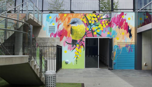 Vibrant Possibilities | Murals by Geoffrey Carran | St Catherine's School in Melbourne