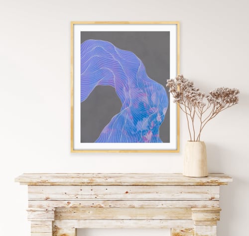 "Joy" print on paper | Prints by Tracie Cheng