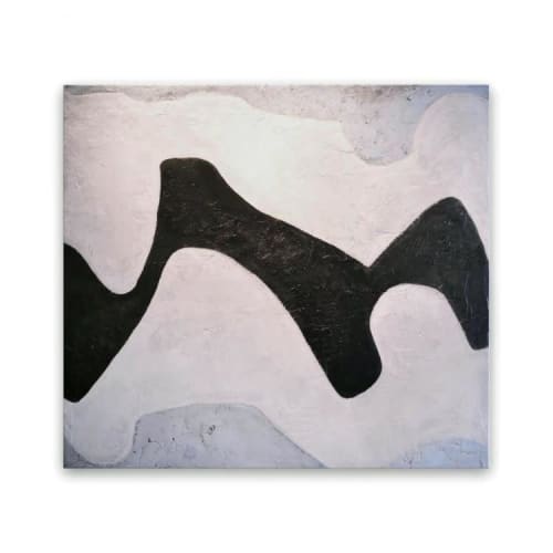 Blu Su Sfondo Nero | Mixed Media by Kim Fonder