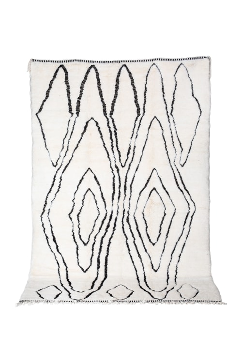 Contemporary Beni Ourain Moroccan Rug | Area Rug in Rugs by Kechmara D