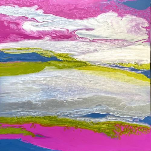 Cotton Candy | Oil And Acrylic Painting in Paintings by Gabrielle Shannon