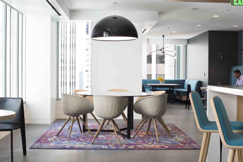 CUSTOM RUG: “Edgy Victorian” for Accounting Office | Rugs by Emma Gardner Design, LLC | KPMG in San Francisco