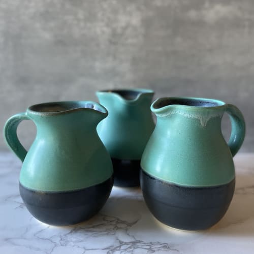 Weathered Bronze Pitcher | Vessels & Containers by Tina Fossella Pottery