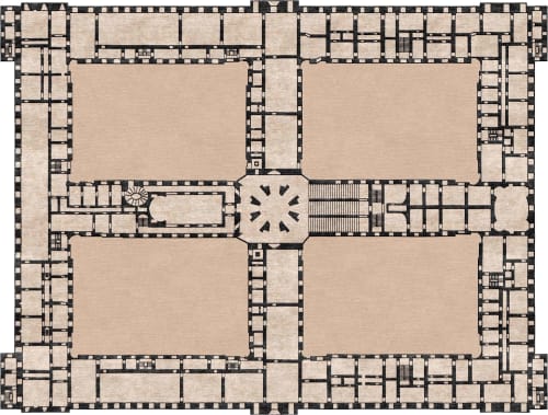 Rug Reggia hand-knotted italian modern | Small Rug in Rugs by Atelier Tapis Rouge