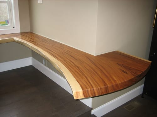Live Edge Acacia Desk | Furniture by Lanterman Woodworks