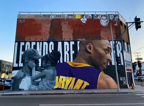 Legends Are Forever (Kobe Bryant tribute) | Street Murals by Royyal Dog