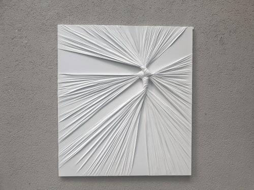 Contemporary 3D Wall Art ,Modern Fabric and Plaster Painting | Drawings by Sarmal Design