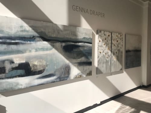 Take The Long Way Home | Gallery Install | Paintings by Genna Draper | Gray Sky Gallery in Seattle