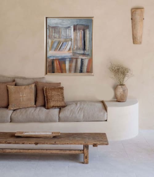 Bibliothèque 8 / Library 8 | Paintings by Sophie DUMONT.