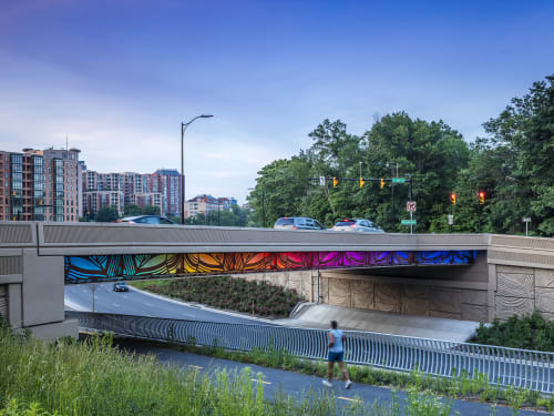 Arlington Boulevard Bridges | Public Sculptures by Vicki Scuri SiteWorks | Arlington Boulevard at Courthouse Road and 10th Street, Arlington, VA in Arlington