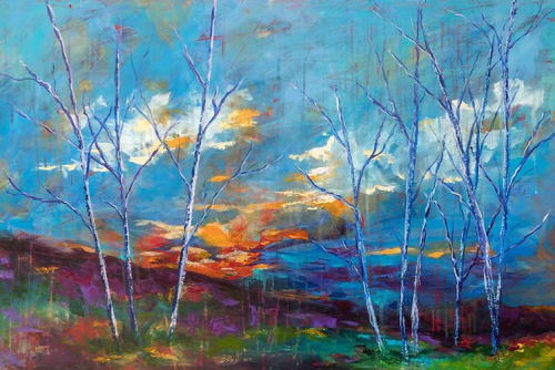 Last Light | Oil And Acrylic Painting in Paintings by Jessica Marshall / Library of Marshall Arts
