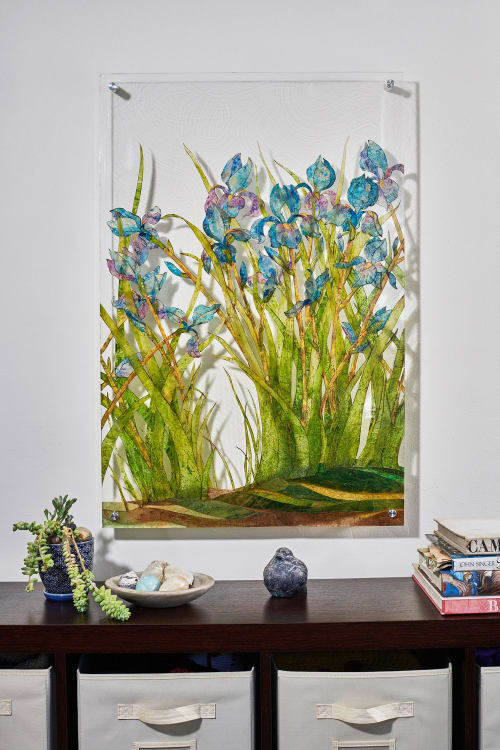 Wild Irises | Paintings by Karen Sikie,  Paper Mosaic Studio