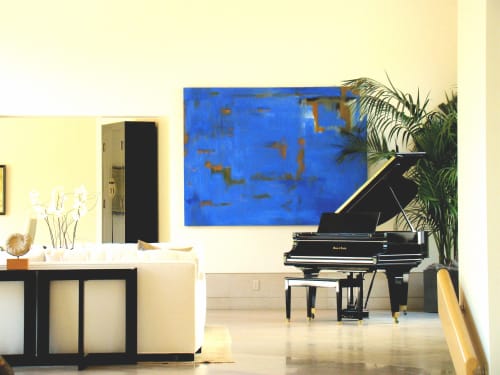 Blue | Paintings by Amadea Bailey | Private Residence, Brentwood, Los Angeles, CA in Los Angeles