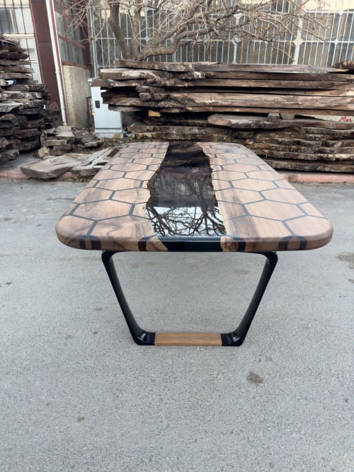 Special Conferance Table - Clear Epoxy Resin Table | Dining Table in Tables by Tinella Collection