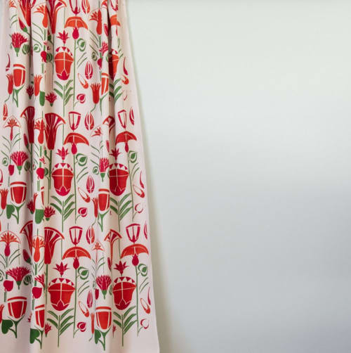 Lotus Fabric | Curtain in Curtains & Drapes by Jessie de Salis