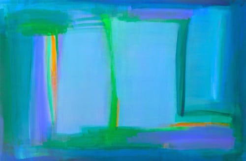 Variations on a Blue Guitar | Oil And Acrylic Painting in Paintings by Kat Evans