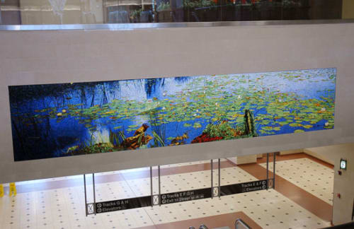 wetlands. | Murals by mac adams | Frank R. Lautenberg Rail Station - Secaucus Junction in Secaucus