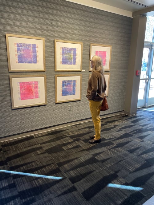 abstract silk screen print | Paintings by Sabre Esler | Georgia State University in Atlanta