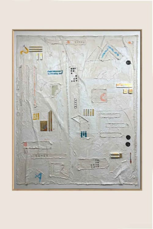 Totem T6048 A | Mixed Media in Paintings by Michael Denny Art, LLC