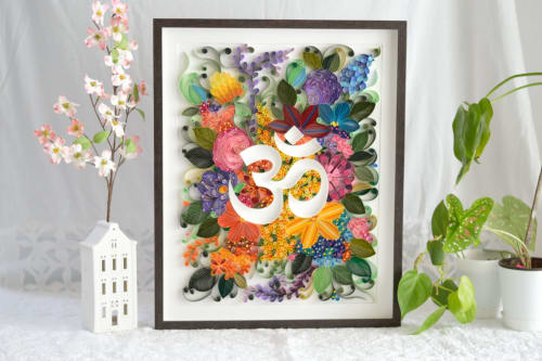 OM for studio or for home - Wall handgging | Wall Sculpture in Wall Hangings by Mira's Craft
