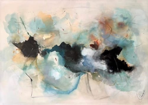 Daydreaming in California | Oil And Acrylic Painting in Paintings by Leticia Demeuse