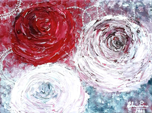 Magic roses | Paintings by Elena Parau