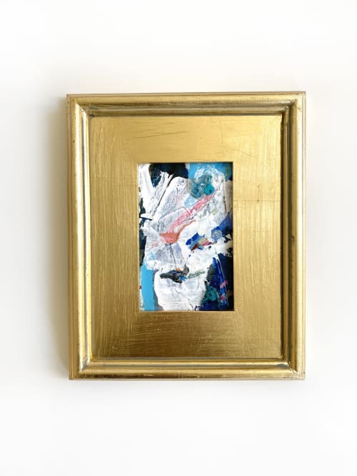 'Floating Away' Framed Mini Painting | Oil And Acrylic Painting in Paintings by Jessalin Beutler